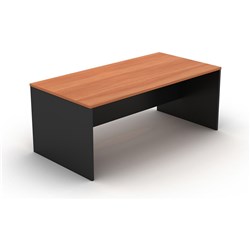 OM Classic Straight Desk 720Hx1800Wx900mmD Cherry and Charcoal (Freight Applies)