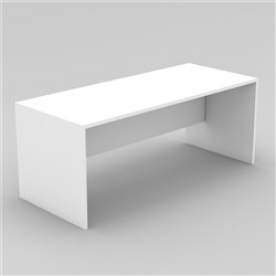 OM Classic Straight Desk 720Hx1800Wx900mmD All White (Freight Applies)