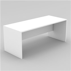 OM Classic Straight Desk 720Hx1500Wx900mmD All White (Freight Applies)