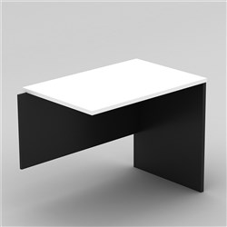 OM Classic Desk Return 900Wx720Hx450mmD White & Charcoal (Freight Applies)