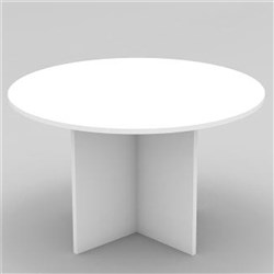 OM Classic Round Meeting Table 720Hx1200mm Diameter All White (Freight Applies)