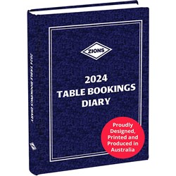 Zions Table Booking Diary A4 2 Pages To A Day Blue Blue