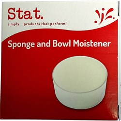 Stat Sponge and Bowl Plastic White