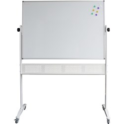 Rapidline Standard Mobile Whiteboard 1200x900mm Aluminium Frame