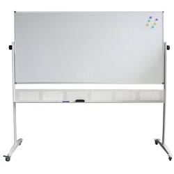 Rapidline Standard Mobile Whiteboard 1800x900mm Aluminium Frame