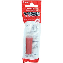 Pilot V Board Master Begreen Whiteboard Marker Refill Cartridge Red Pack 12