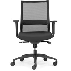 ONYX MESH CHAIR W 650 x D 600 x H 900-980mm Black (Freight Applies)