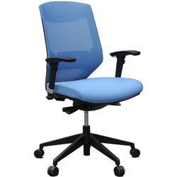 Vogue Chair 625W x 590D x 950-1040mmH Blue