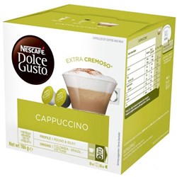 Nescafe Dolce Gusto Coffee Capsules Cappaccino Pack 16 Ctn 3