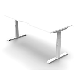 Rapidline BOOST+ Single Sided Workstation 1800W x 750D x 1270mmH White/White