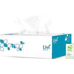 Livi Essentials Facial Tissues Hypoallergenic 2 Ply 200 Sheet