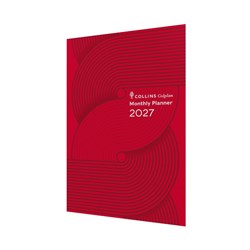 Collins Colplan Planner A4 Month To View Geo Red
