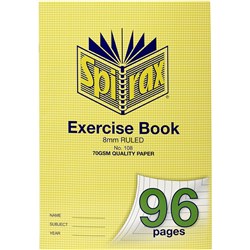 Spirax Exercise Book 108 A4 96 Page 8mm Pack 10