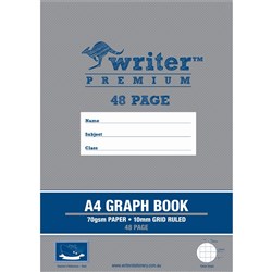 Writer Premium Graph Book A4 10mm 48 Pages Boat Pack 20