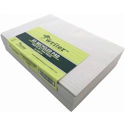 Writer Recycled Pad A5 Ruled 80 sheets Pack 20