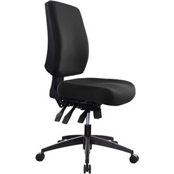 Buro Tidal Office Chair Mid Back No Arms Seat Slide BLK Fabric Seat&Back (FreightApp)