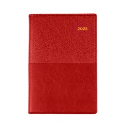 COLLINS VANESSA POCKET DIARY B7R Week To View Red