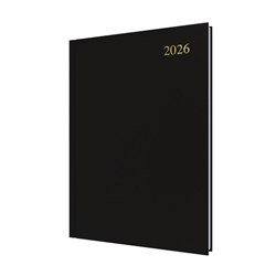 Collins Essential Diary A4 Day To Page Black