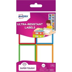 Avery Kids 16 Assorted Labels Ultra-Resistant Super Tough