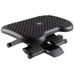 Office Choice Adjustable Footrest With Massage Nodules 350W x 460D x 110mmH Black