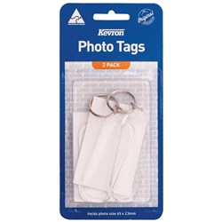 Kevron ID59 Key Tags Clear With Assorted Designs Pack of 2