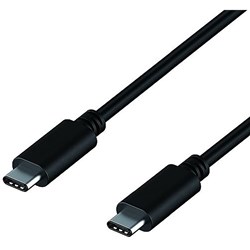 Lindy 1m USB-C 3.1 Cable 3A - Black Line Male to Male