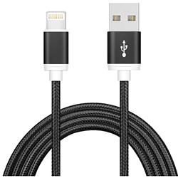 Lindy 2m USB-A to Lightning Cable Black