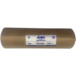Protext Kraft Packaging Paper Roll 600mm x 340mts x 25mm Core 60gsm