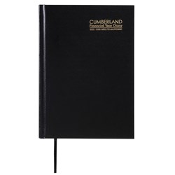 Cumberland Financial Year Diary A5 Week to View Black