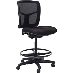 Buro Mondo Tivoli Drafting Chair Mesh Back Black (Freight Applies)