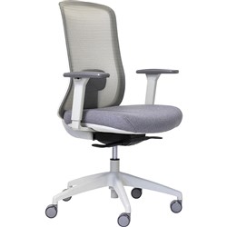 Buro Elan Office Chair Mesh Back Light Grey (Freight Applies)