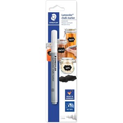 Staedtler 334 Lumocolor Chalk Marker Medium Bullet 2.4mm White