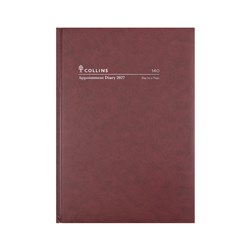Collins Appointment Diary 2026 Early Edition A4 Day To Page Burgundy