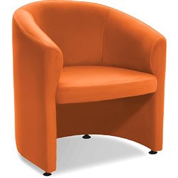K2 Parkes Tub Chair Orange PU Leather