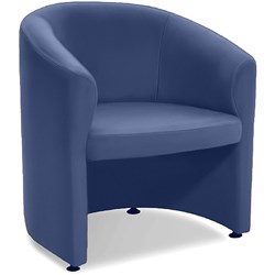 K2 Parkes Tub Chair Blue PU Leather