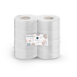 Regal Eco Recycled Jumbo Toilet Paper Rolls 2 Ply 500m Pack of 8