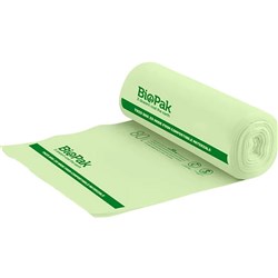 BioPak Compostable Bin Liners 80L Green Eight Rolls of 20 (160)