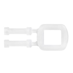 Marbig Professional Plastic Buckles For 12mm & 15mm Strapping White Carton Of 1000