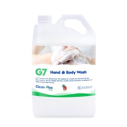 Clean Plus G7 Hand & Body Wash 5 Litres (Freight Applies)