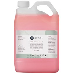 Regal Spray N Wipe Cleaner Lemon Fragrance 5 Litres (Freight Applies)