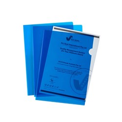 Marbig Ultra Letter File A4 Polypropylene Blue Pack Of 10 Ctn of 10