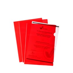 Marbig Ultra Letter File A4 Polypropylene Red Pack Of 10 Ctn of 10