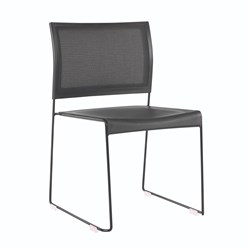 Buro Maxim Visitor Chair Black Sled Base Black Mesh Back (Freight Applies)