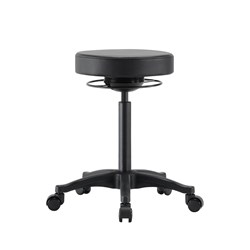 Buro Polo Stool Black (Freight Applies)