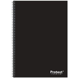 Protext Premium Spiral Notebook A4 8mm Ruled PP Cover Pocket Side Bound 120 Pg Pk 40