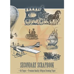 Writer Premium Secondary Scrap Book 330 x 245 64 Page Sewn Binding Pk 40