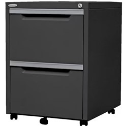Steelco Classic Mobile Pedestal 2 File 470W x 515D x 630mmH Graphite (Freight App)