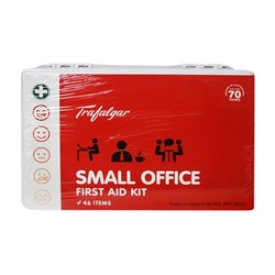Trafalgar First Aid Kit Small Office Plastic Case White