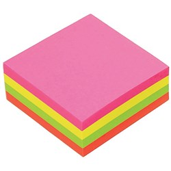 MARBIG NOTES Brilliant 75mm x 75mm Assorted 320 Sheet Pack