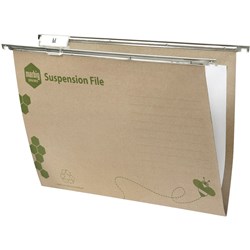 MARBIG SUSPENSION FILES Enviro with Tabs and Inserts Foolscap Green Pack of 10